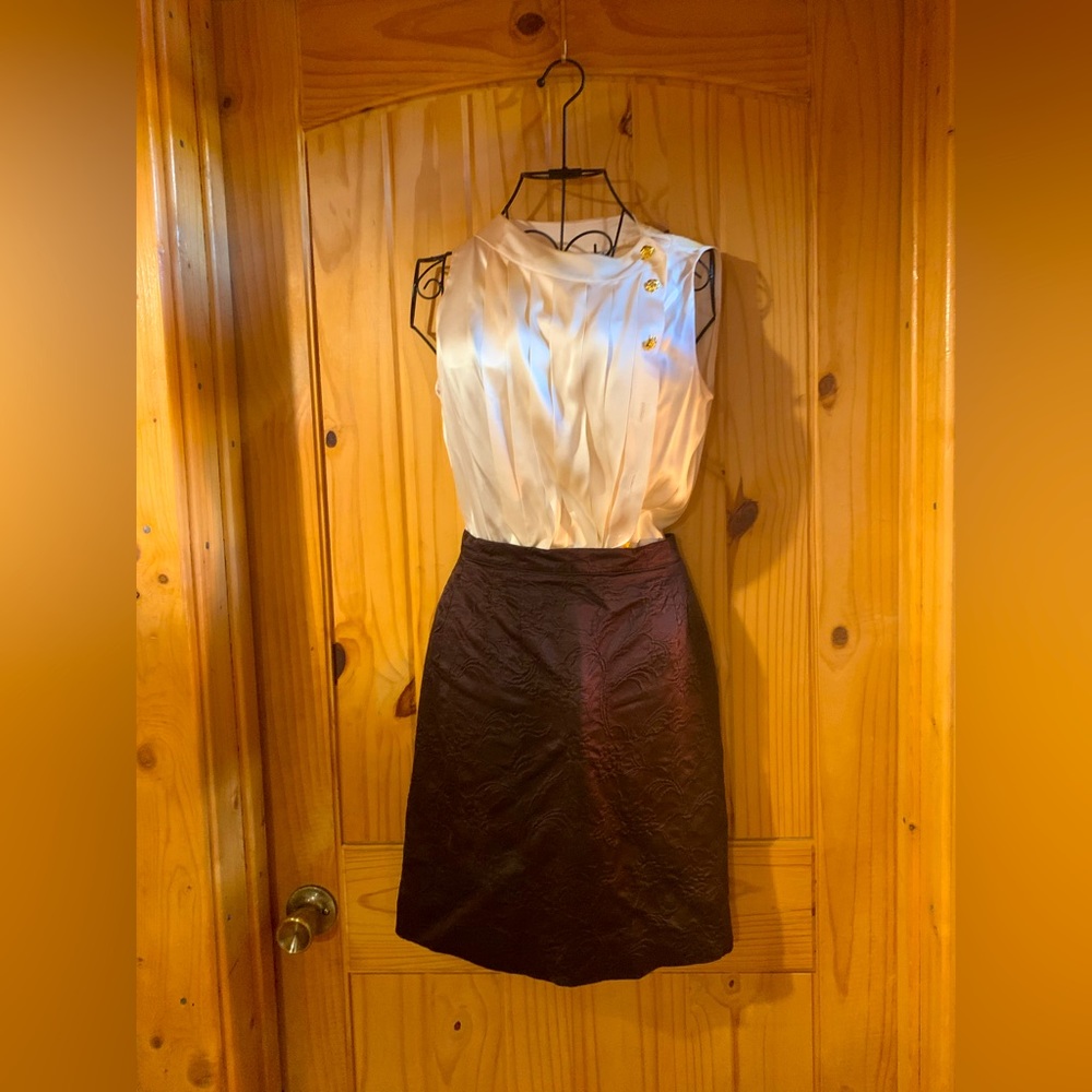 VINTAGE GIORGIO ARMANI BROCADE SKIRT